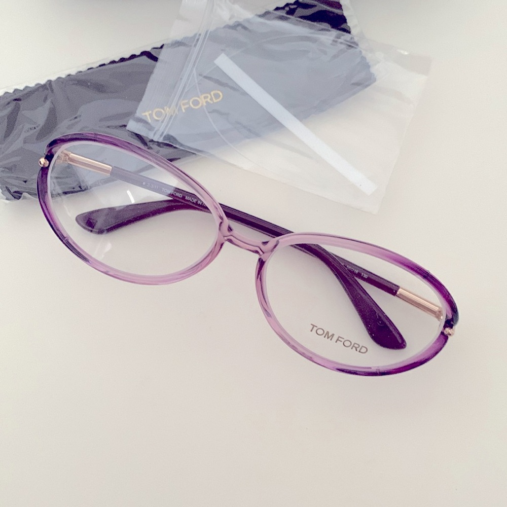 NEW Tom Ford Prescription Frames TF5212 purple - Picture 2 of 11